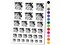 Florida State with Text Swirls Temporary Tattoo Water Resistant Fake Body Art Set Collection
